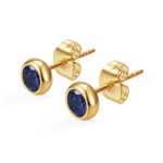 color: 5MM Zircon Stud Earrings (Tanzanite Blue)