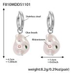 color: F810-Steel Color Earrings