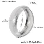 color: Z499-C Style Steel Color Bangle