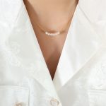 color: P722-Gold Necklace -40+5cm