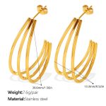 color: EH1349G Gold Earrings