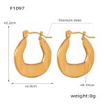 color: F1097-Gold Earrings