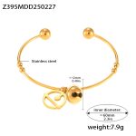 color: Z395-Gold Bell Bangle