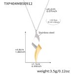 color: TXP404-Mixed Color Geometric Necklace 40+5cm