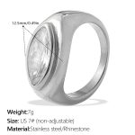color: JZ154S7 Silver Ring