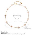 color: XL814WEG White Bead Necklace