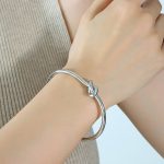 color: Z128-Thick Style Steel Color Bangle