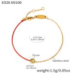 color: E026-March Olive Yellow Stone Bracelet