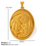 color: PJ03 Gold Pendant PJ03G