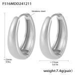 color: F516-Steel Color Earrings