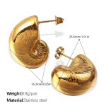 color: EH1039G Gold Earrings
