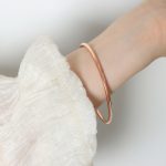 color: Z119-Rose Gold Color Bangle L Size