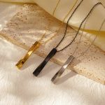 Mobius Necklace Ins Harajuku Cold Spiral Straight Rod Pendant Stainless Steel Couple Sweater Chain
