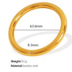 color: SZ95 Medium Gold Bangle