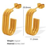color: EH482 Gold Earrings
