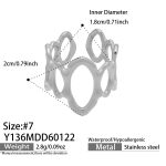 color: Y136-Steel Color Ring / size: US 7