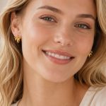 INS Stainless Steel Bow Earrings Senior Earring Ornament Women