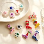 Cute Sweet Colorful Cat's Paw Boots Pendant Non-Fading DIY Dopamine Ornament Accessories