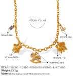 color: XL594G3.9MM-2 Multi-element Necklace