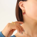 color: F604-Gold Earrings