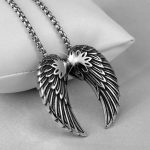 color: Big Feather + Stainless Steel Chain