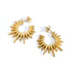 color: Sunflower Earrings Gold