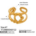 color: Y139-Gold Ring / size: US 7