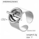 color: A485-Steel Color Ring / size: US 7