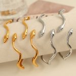 Snake Design Bracelet Female Advanced Curve Stainless Steel Opening DW