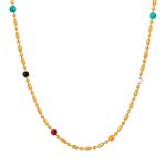 color: P1693-Gold Necklace -33+5cm