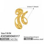 color: A505-Gold Ring / size: US 7