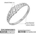 color: Z092-Chain Steel Color Bangle
