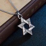 Creative New Personalized Hip Hop Stainless Steel Necklace Men's Retro Six-Pointed Star Pendant