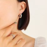 color: F601-Steel Color Imitation Pearl Zircon Earrings
