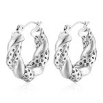 color: MS-168 Cast Multi Dot Earrings -Steel Color