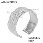 color: A574-Steel Color Ring / size: One US 7