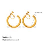 color: EH1298GS Small Gold Earrings
