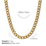 color: XL596G5.1MM Gold NK Chain