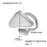 color: A288-Steel Color Ring / size: US 7