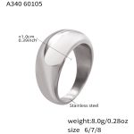 color: A340-Steel Color Ring / size: US 6