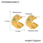 color: TXF090-Gold Earrings