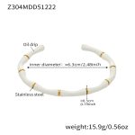 color: Z304-Gold-White Bangle