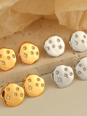 Snake Year New Earrings Retro Versatile Personality Simplicity Spot Drill Popular Earrings for Women