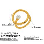 color: A057-Gold Ring / size: US 5