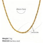 color: XL321 Gold Necklace