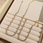 Essential Single Suite Necklace Bracelet Gang Drill Exquisite Design Clavicle Chain Autumn and Winter