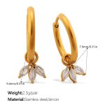 color: EH1269WEG White Zircon Earrings