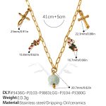 color: XL603G1 Gold Necklace