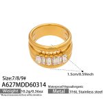 color: A627-Gold Ring / size: US 7