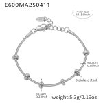 color: E600-Steel Color Bracelet 16+4cm